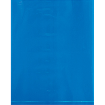 8 x 10" - 2 Mil Blue Flat Poly Bags (100 Pack)